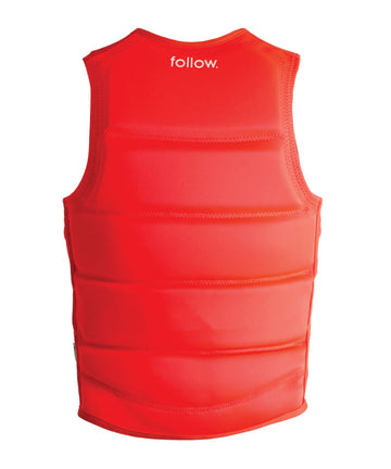 Follow Primary Ladies Vest - Fluro Red